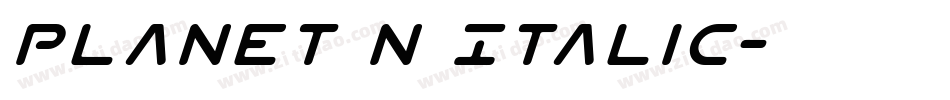 Planet N Italic字体转换